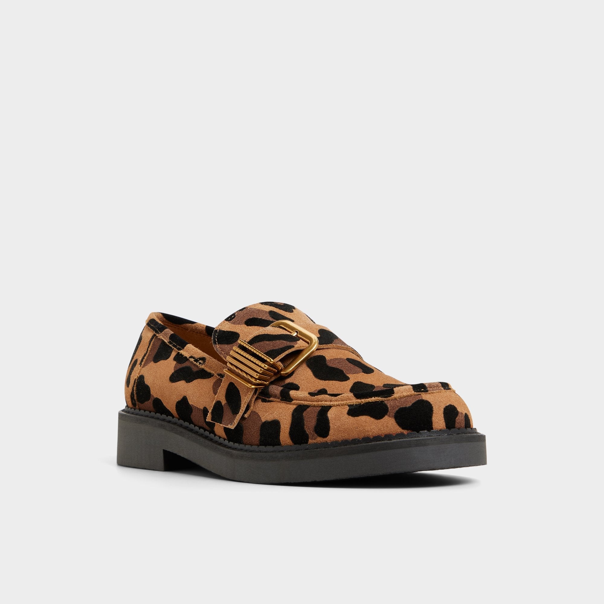 Kalya in Brown Multi - Loafer, Block heel