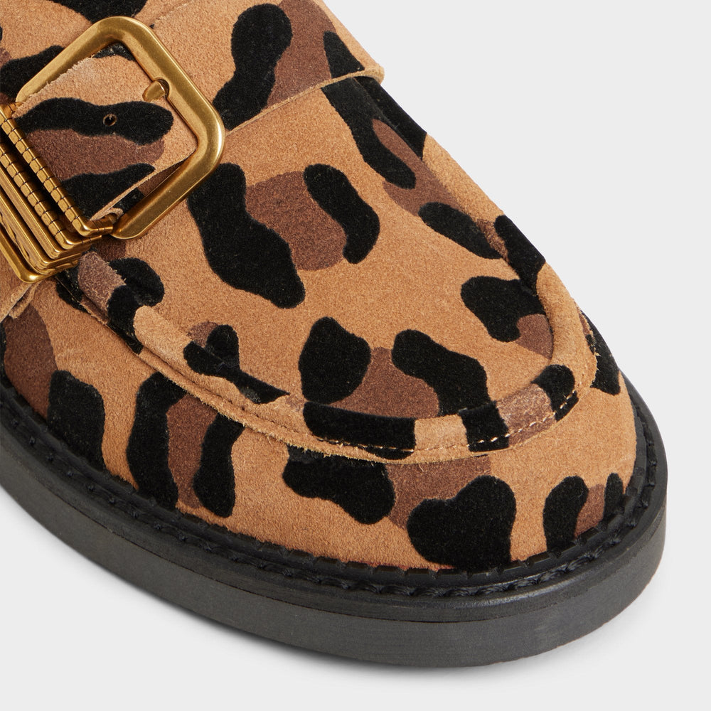 Kalya in Brown Multi - Loafer, Block heel