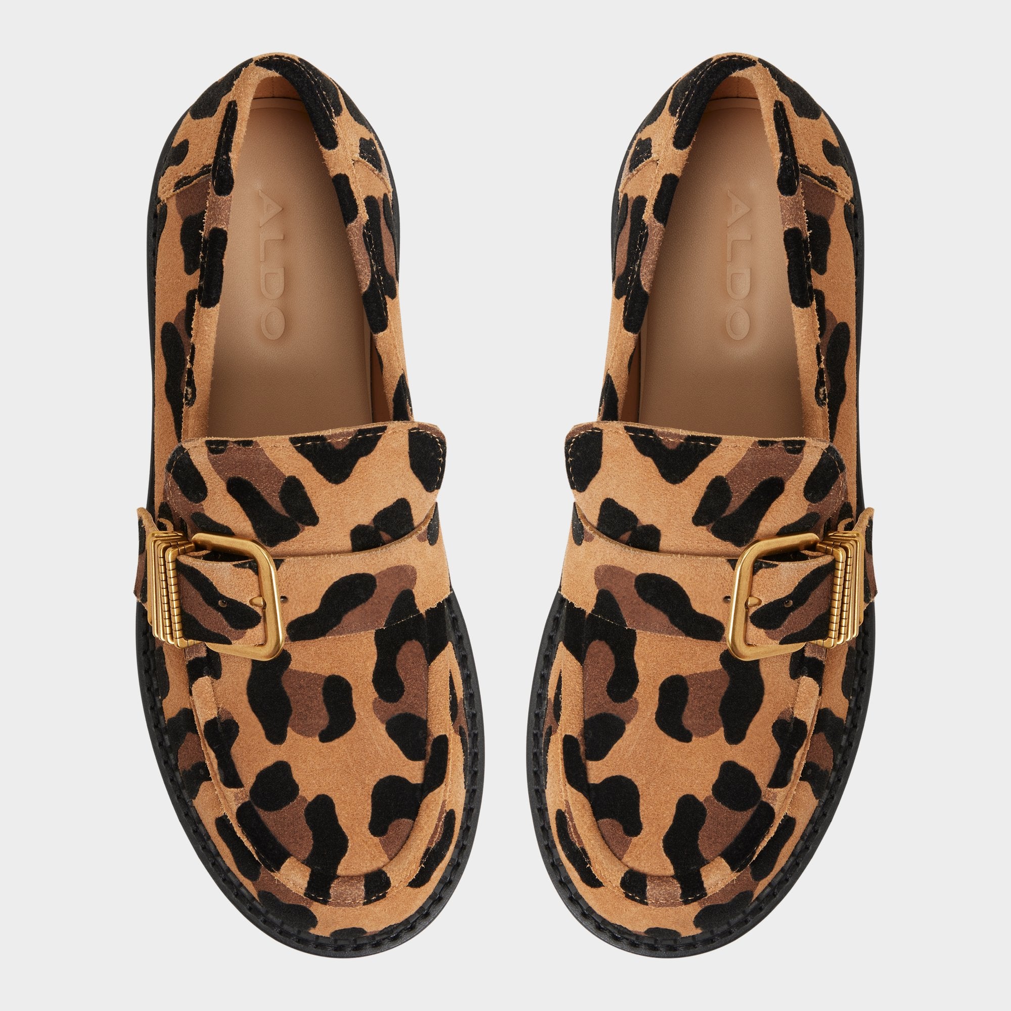 Kalya in Brown Multi - Loafer, Block heel