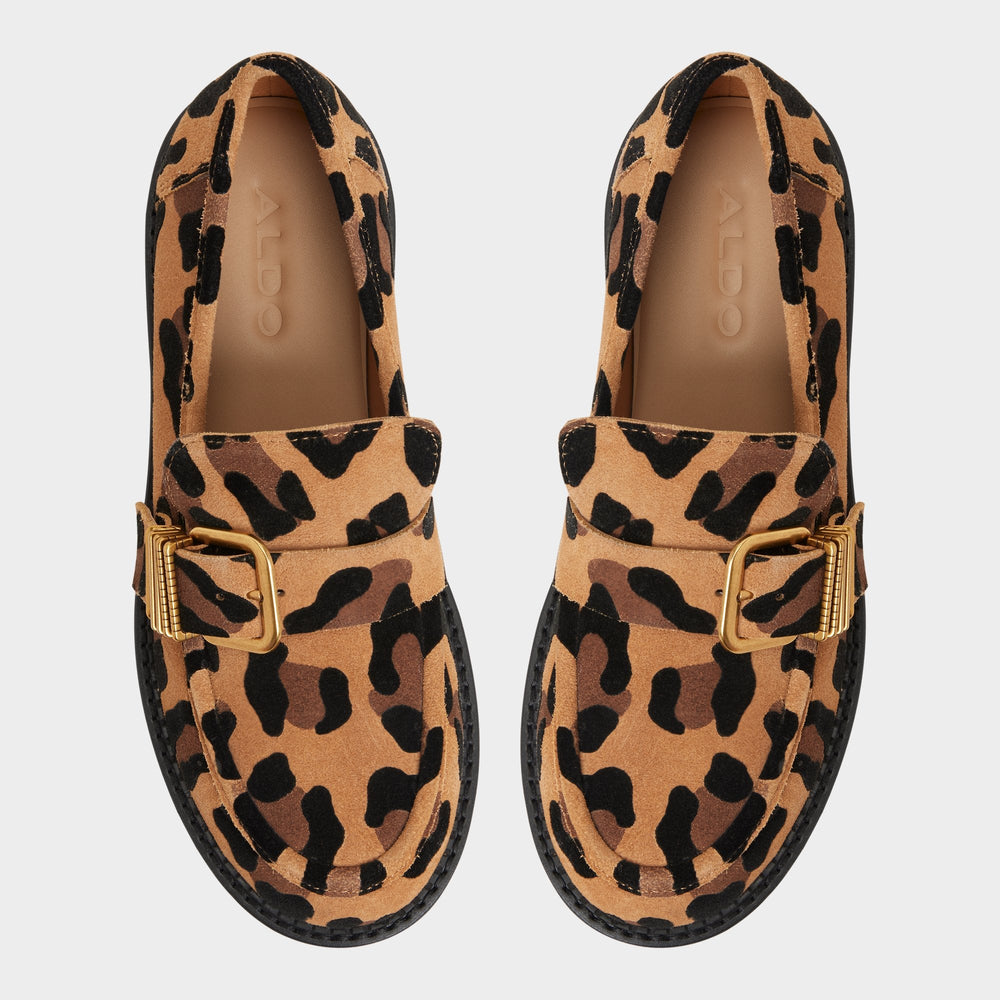 Kalya in Brown Multi - Loafer, Block heel