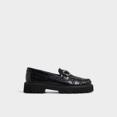Danrose Black Women's Loafers & Oxfords - Loafer, Lug sole
