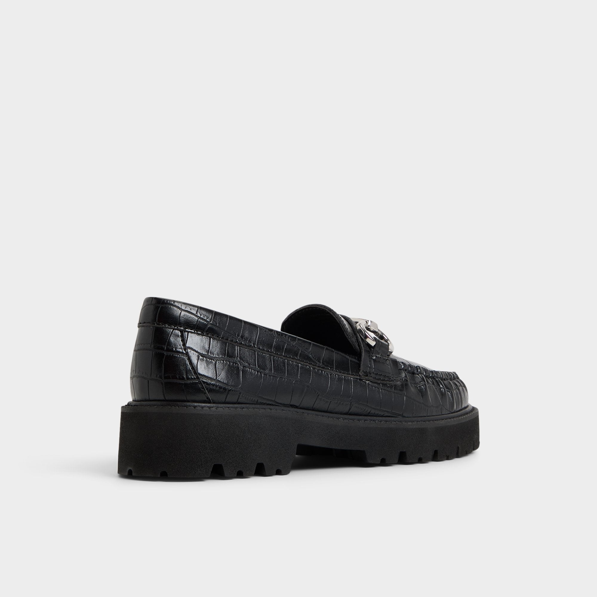 Danrose Black Women's Loafers & Oxfords - Loafer, Lug sole