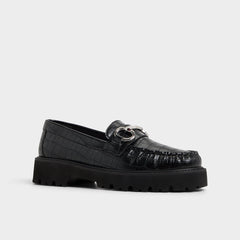 Danrose Black Women's Loafers & Oxfords - Loafer, Lug sole