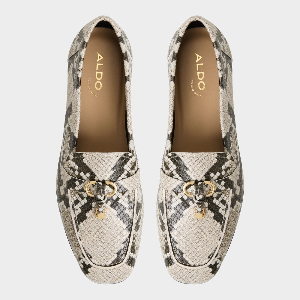 Ybilide White/Black Women's Loafers & Oxfords - Loafer