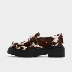Miravelle in Open Brown - Loafer, Lug sole