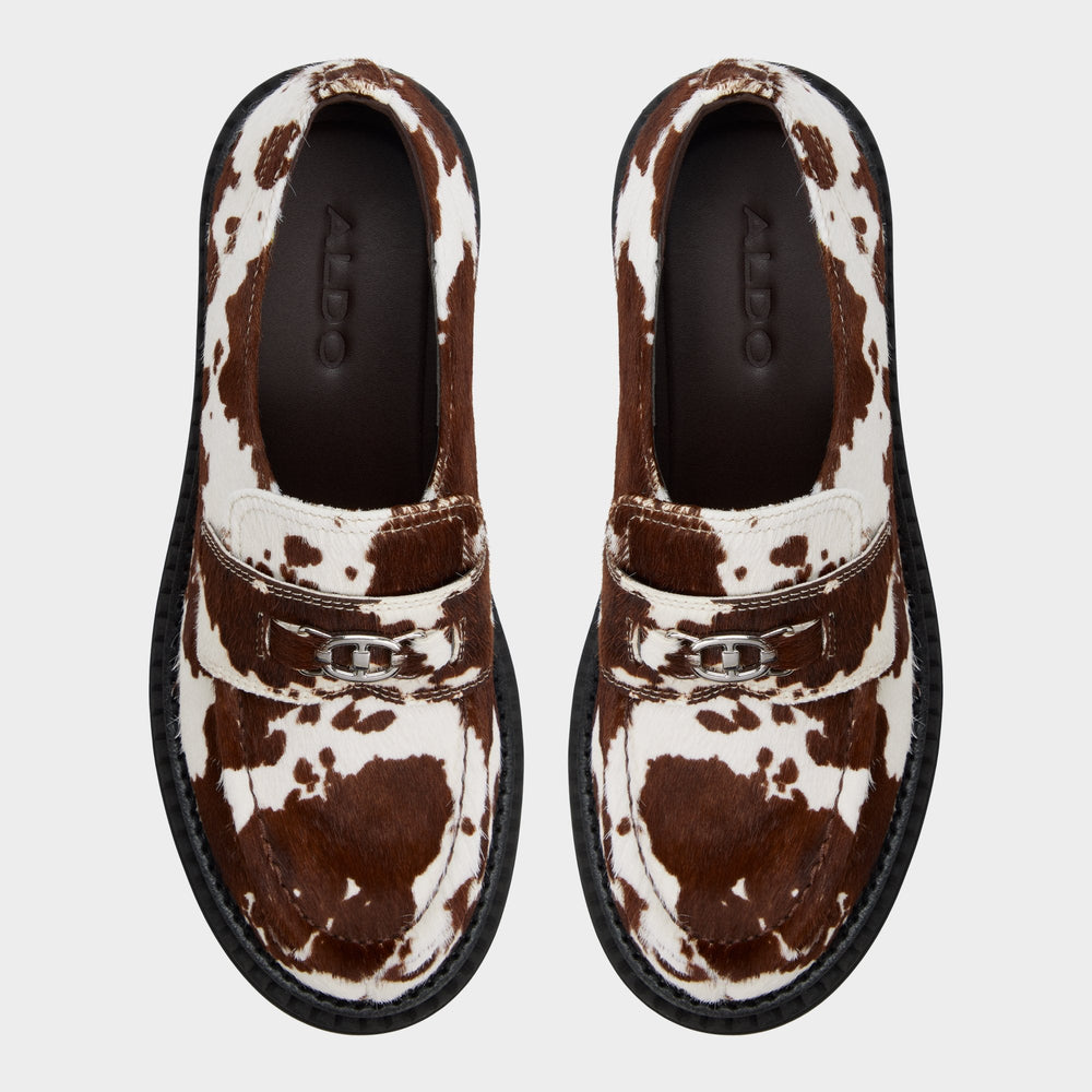 Miravelle in Open Brown - Loafer, Lug sole