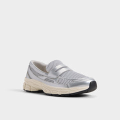 Loffy in Silver - Loafer, Jogger sole