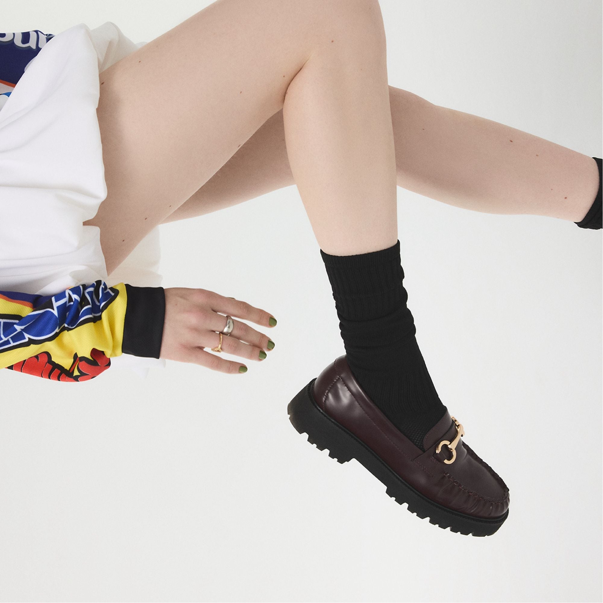Danrose in Bordo - Loafer, Lug sole