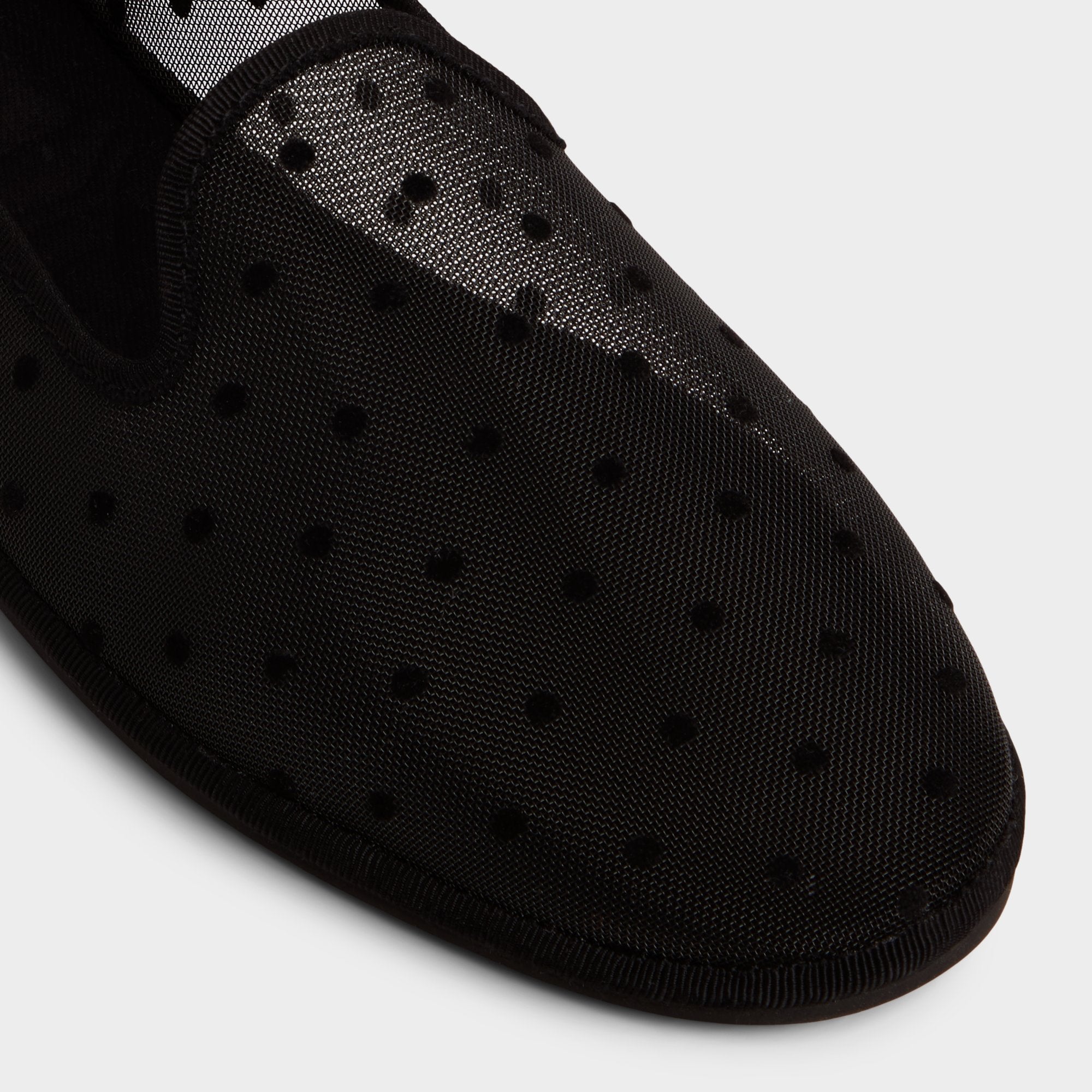 Aurabelle Black Textile Mesh Women's Loafers & Oxfords - Loafer