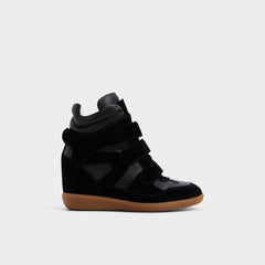 Bellissamo in Black - Wedge sneaker, Wedge heel