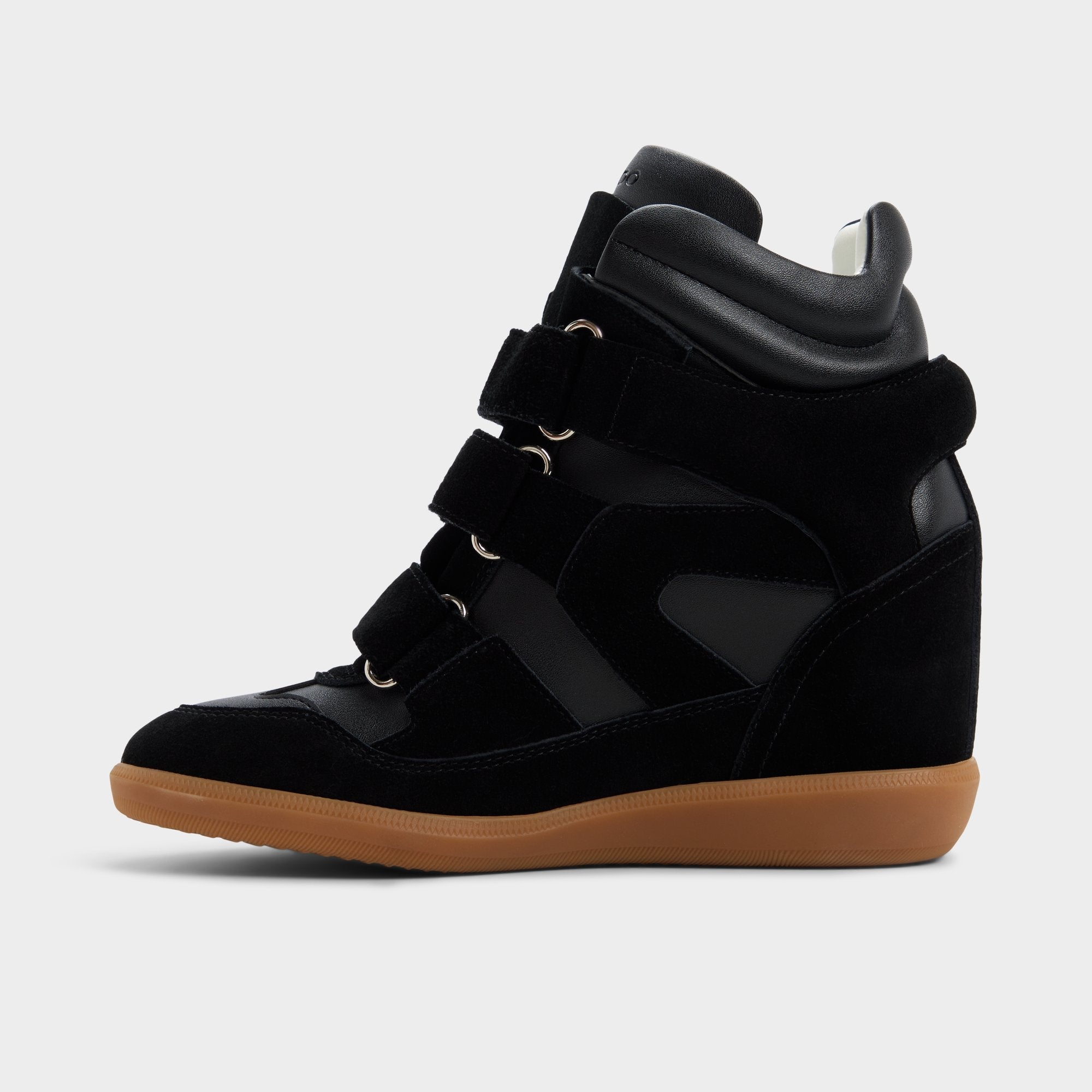Bellissamo in Black - Wedge sneaker, Wedge heel