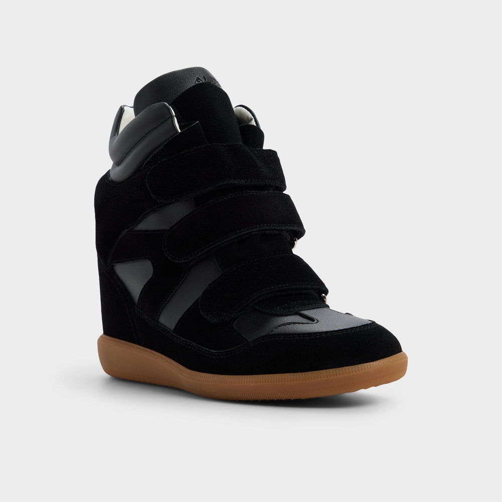 Bellissamo in Black - Wedge sneaker, Wedge heel