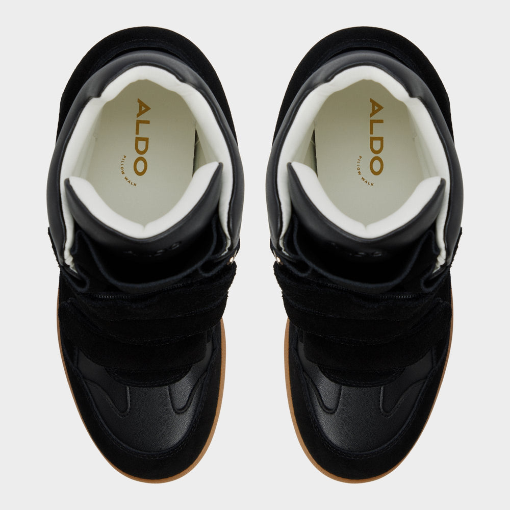 Bellissamo in Black - Wedge sneaker, Wedge heel