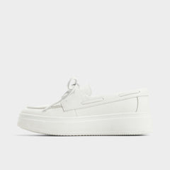 Wildbreeze Open White Women's Slip on sneakers - Boat shoe, Platform
