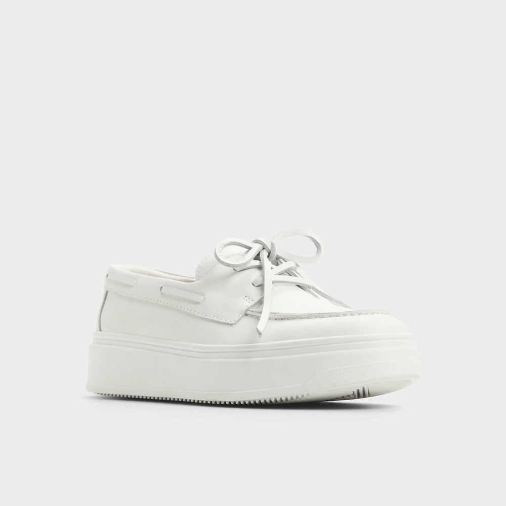 Wildbreeze Open White Women's Slip on sneakers - Boat shoe, Platform