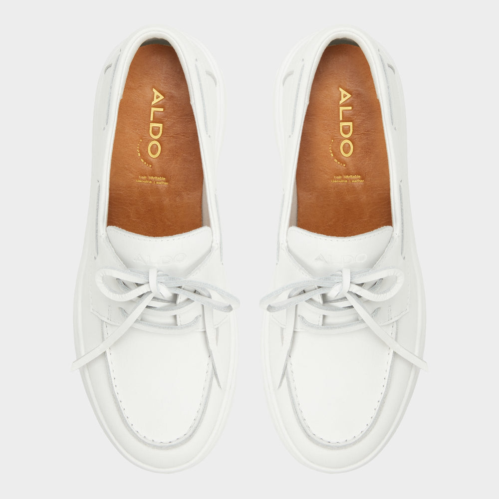 Wildbreeze Open White Women's Slip on sneakers - Boat shoe, Platform