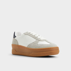 Deevale White/Grey Women's Low top sneakers - Sneaker, Platform