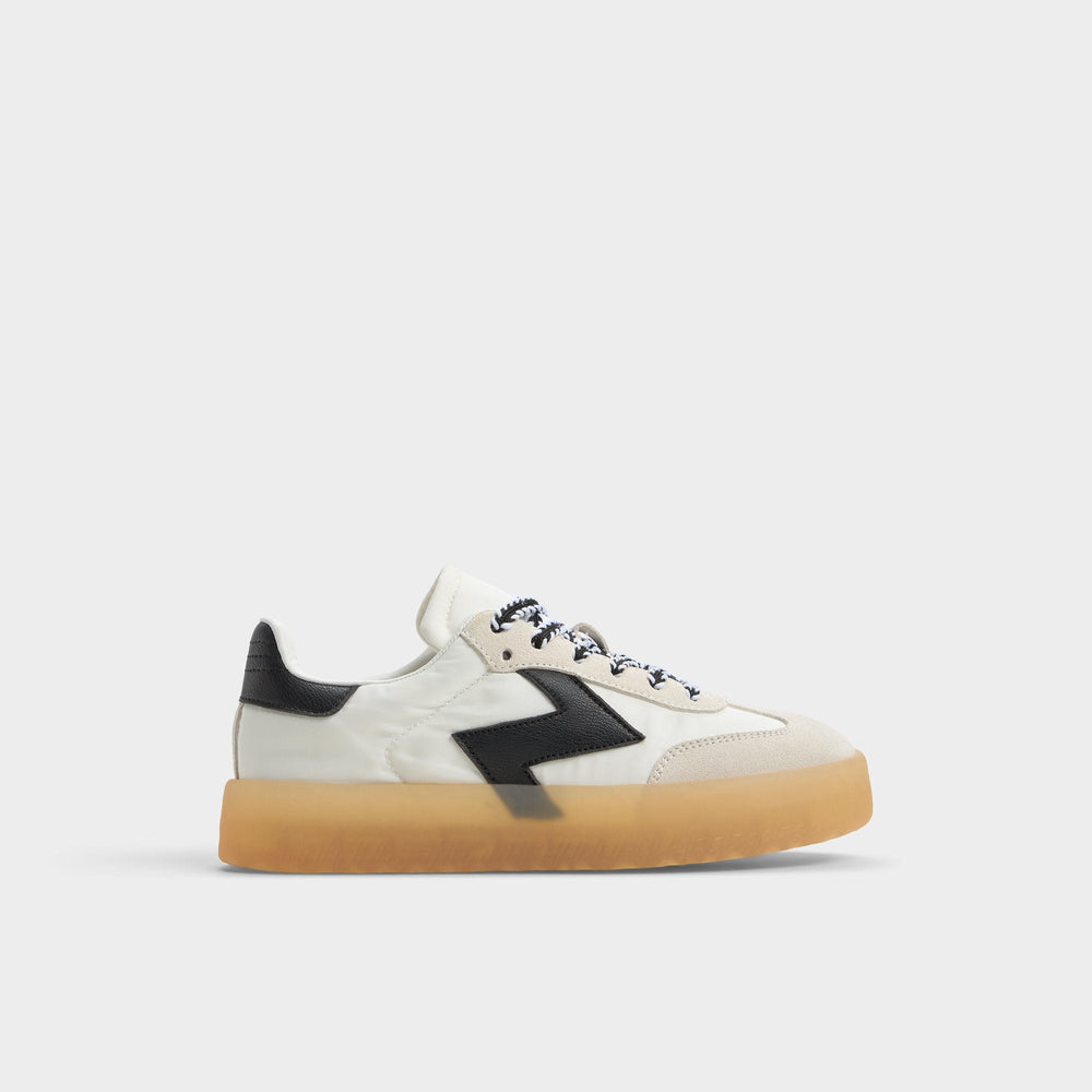 Retrostep White/Black Women's Low top sneakers - Low top sneaker, Jogger sole