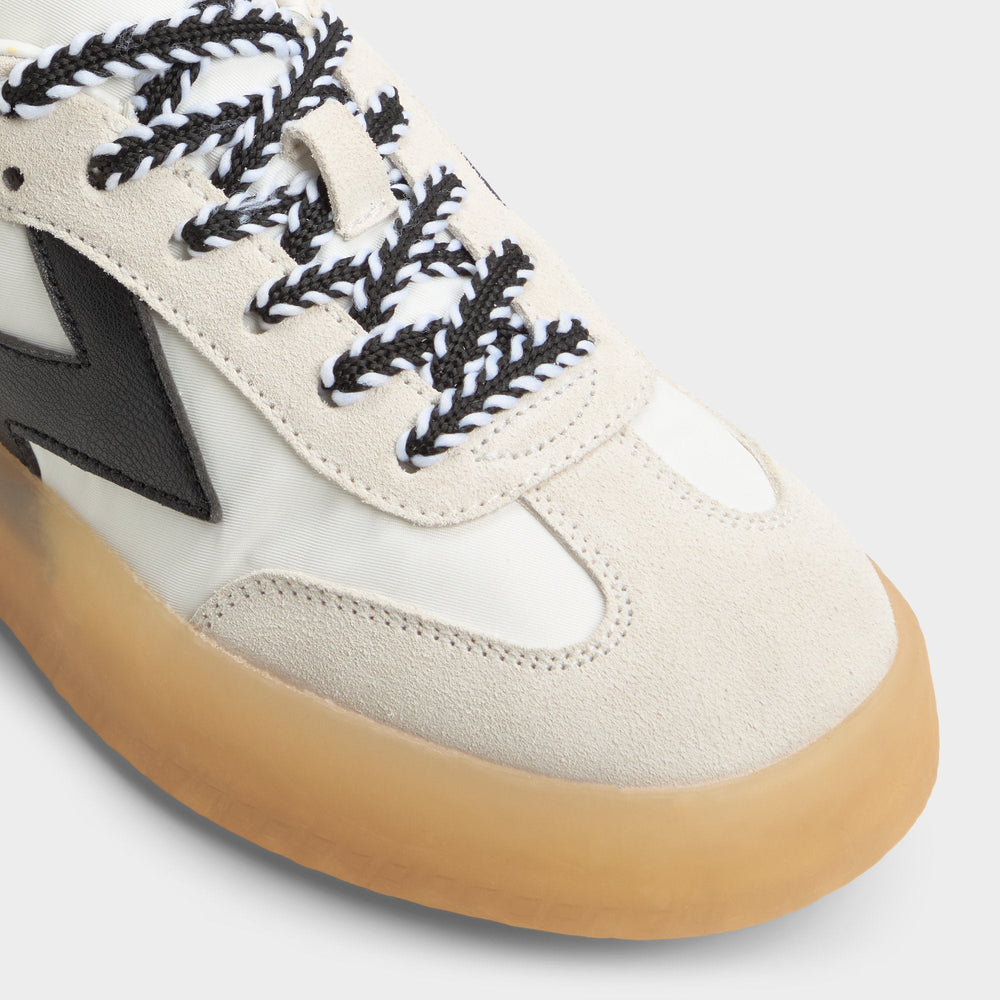 Retrostep White/Black Women's Low top sneakers - Low top sneaker, Jogger sole
