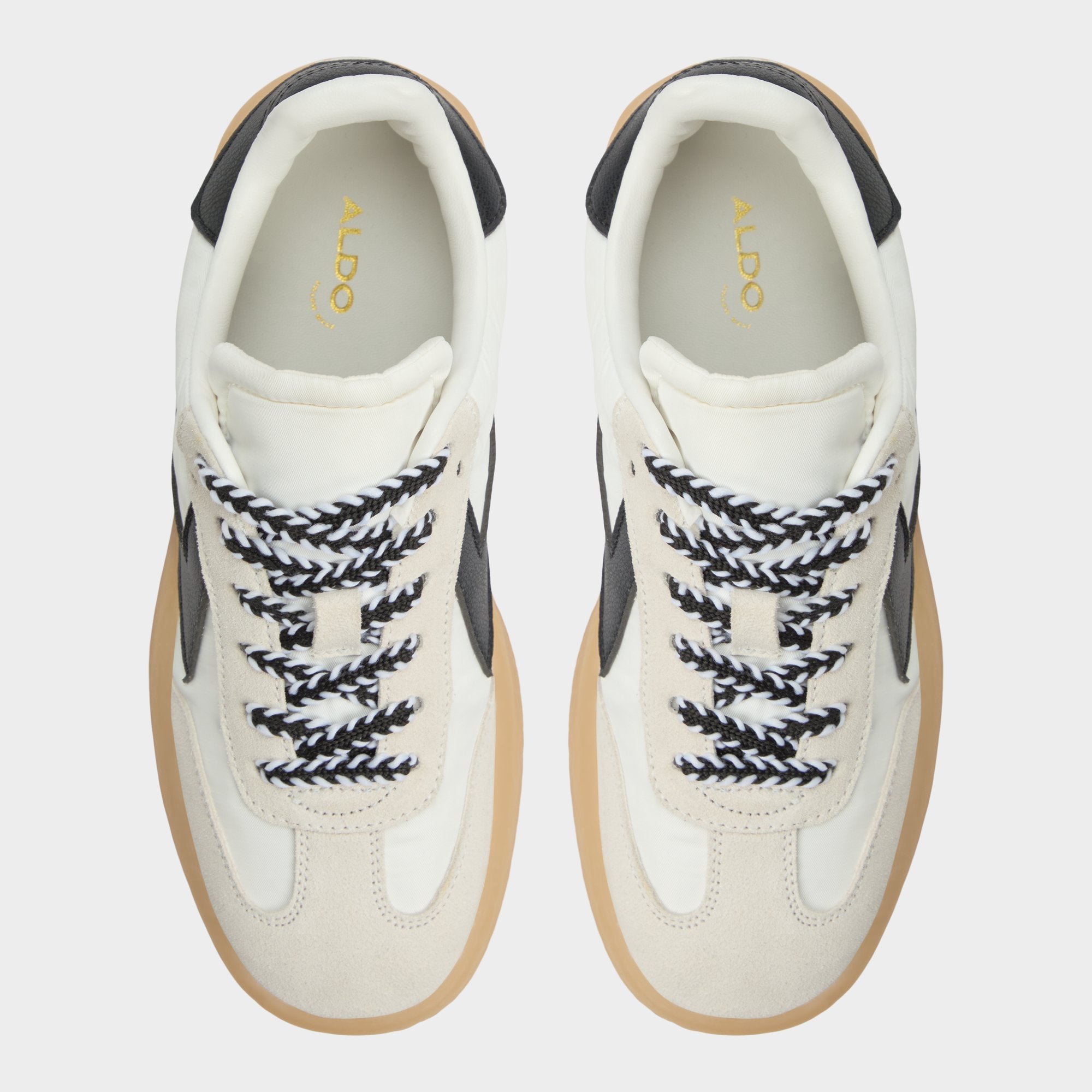 Retrostep White/Black Women's Low top sneakers - Low top sneaker, Jogger sole