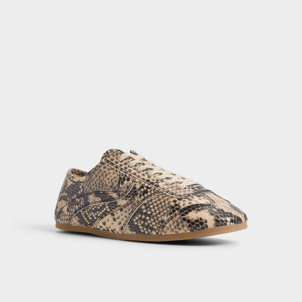 Adrelya in Tan Multi - Jogger sneaker, Jogger sole