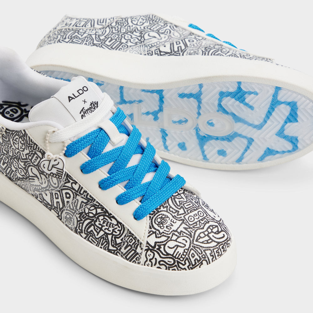 Timothy in Goodman White Black - Women's low top sneaker, Cup sole