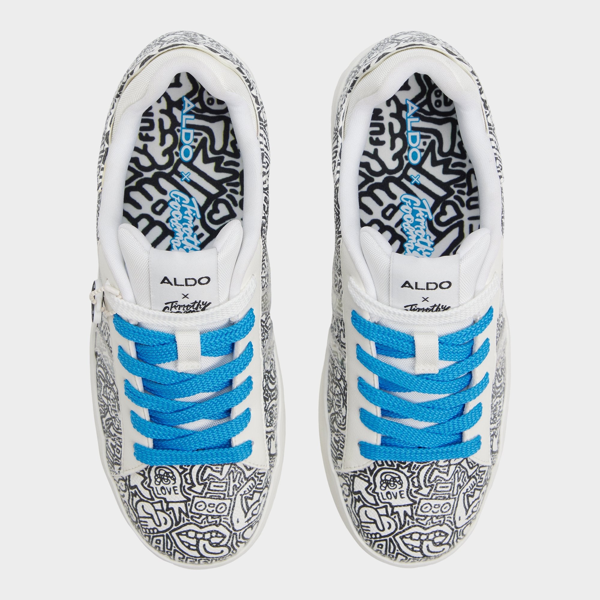 Timothy in Goodman White Black - Women's low top sneaker, Cup sole