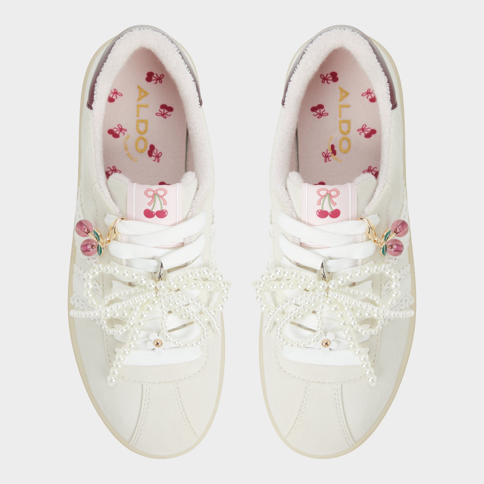 Sweetthing White/Bone Women's Low top sneakers - Low top sneaker, Cup sole