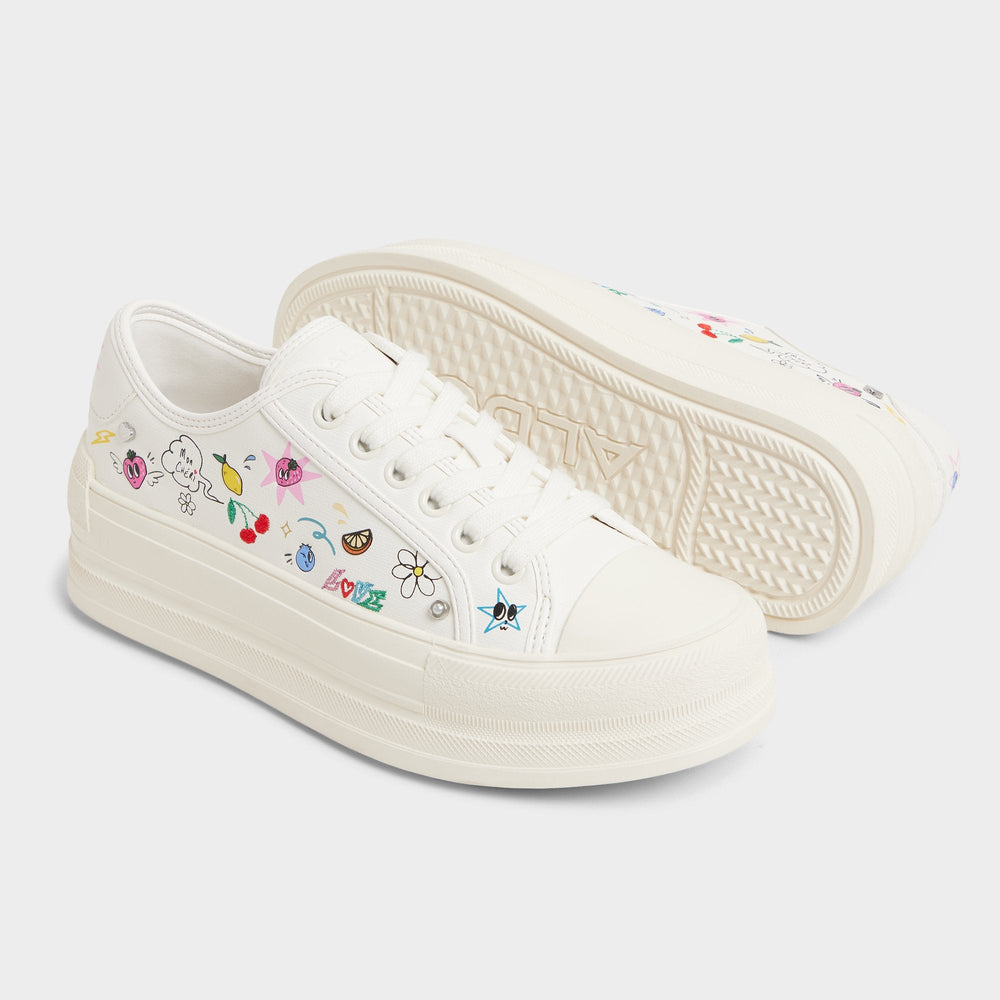 Rayes White/Multi Women's Low top sneakers - Sneaker, Platform