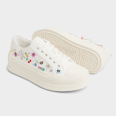 Rayes White/Multi Women's Low top sneakers - Sneaker, Platform