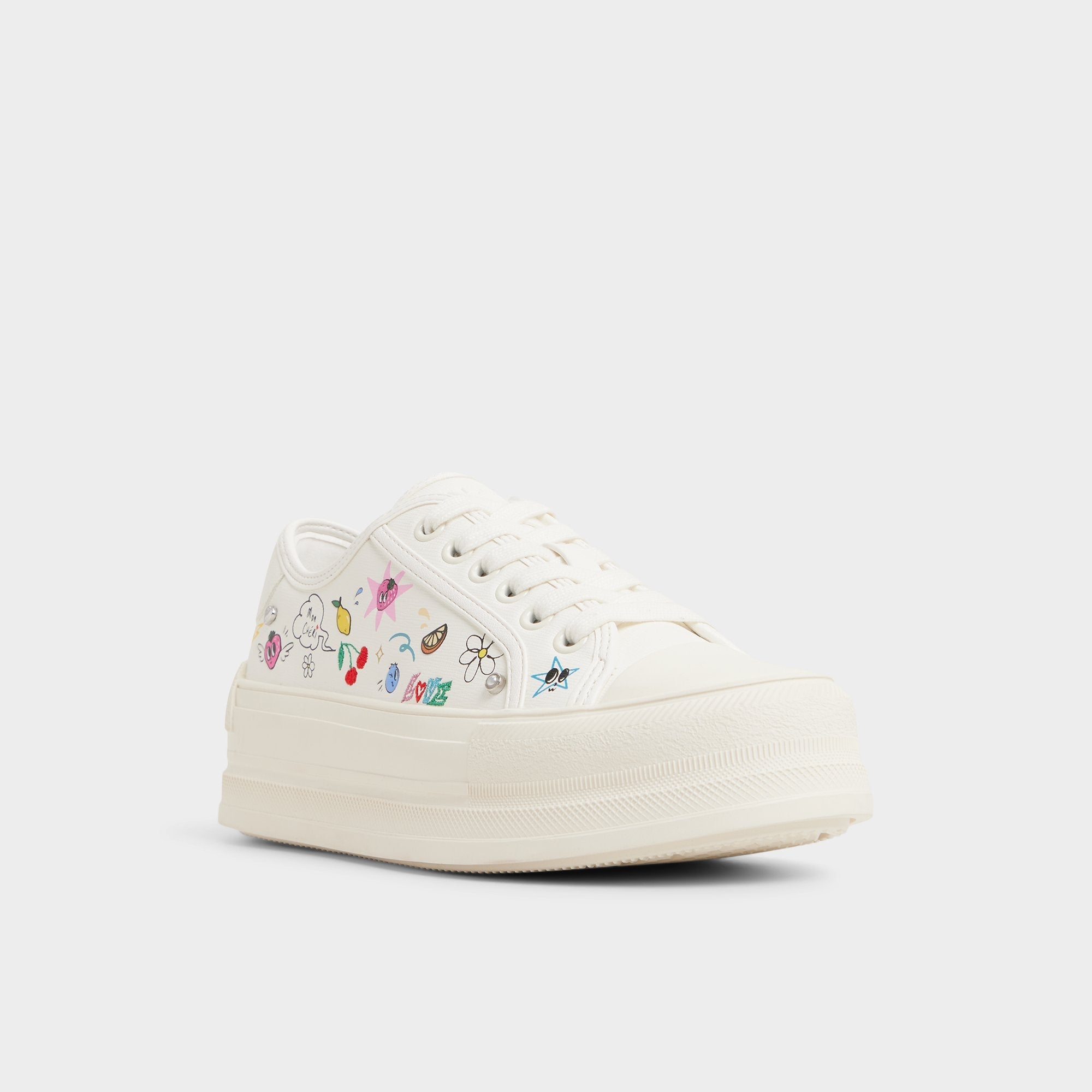 Rayes White/Multi Women's Low top sneakers - Sneaker, Platform