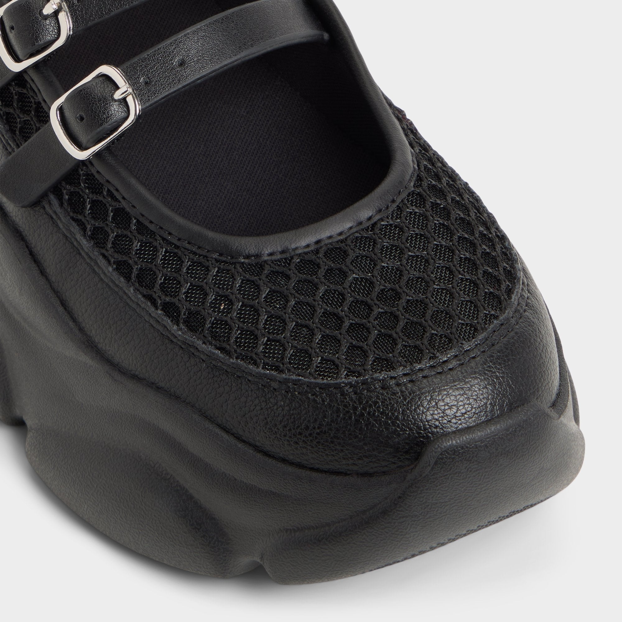 Aethera Black Women's Platform and wedge sneakers - Mary Jane Sneakers, Jogger sole