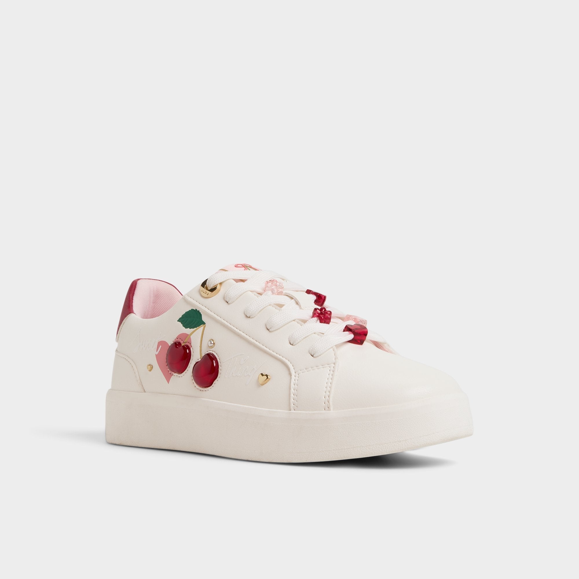 Cherrylove White Women's Low top sneakers - Low top sneaker, Platform
