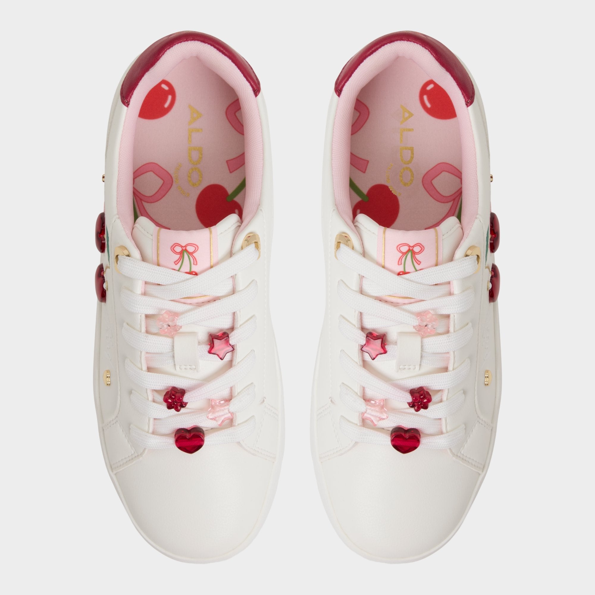 Cherrylove White Women's Low top sneakers - Low top sneaker, Platform