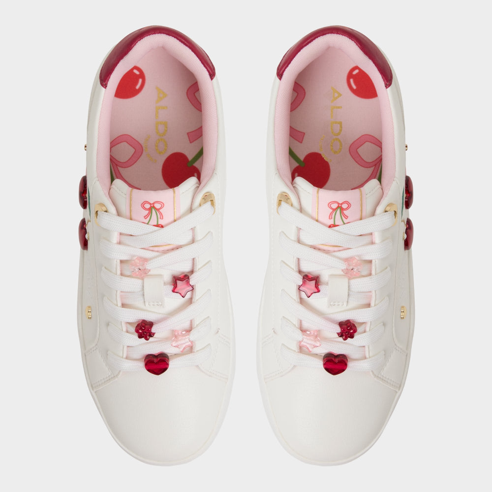 Cherrylove White Women's Low top sneakers - Low top sneaker, Platform