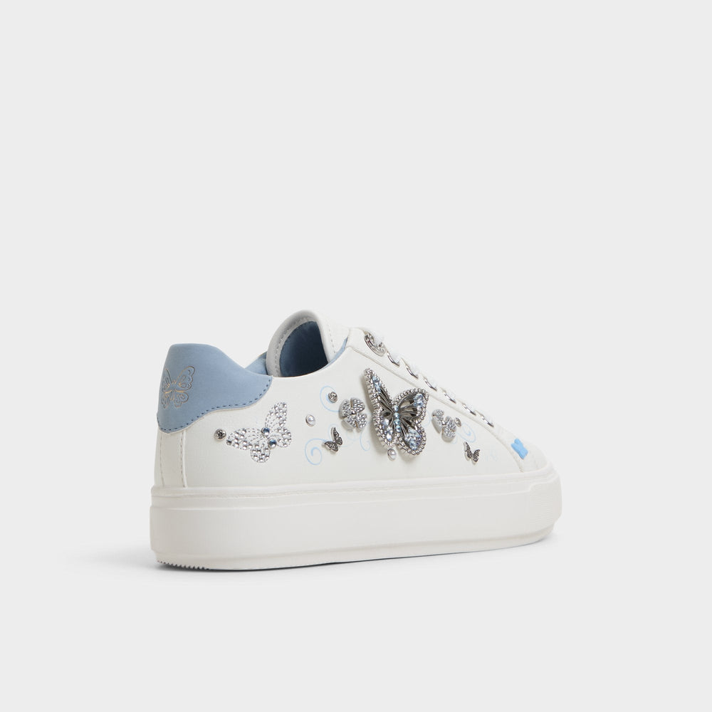 Saxony White/Multi Women's Platform and wedge sneakers - Low top sneaker