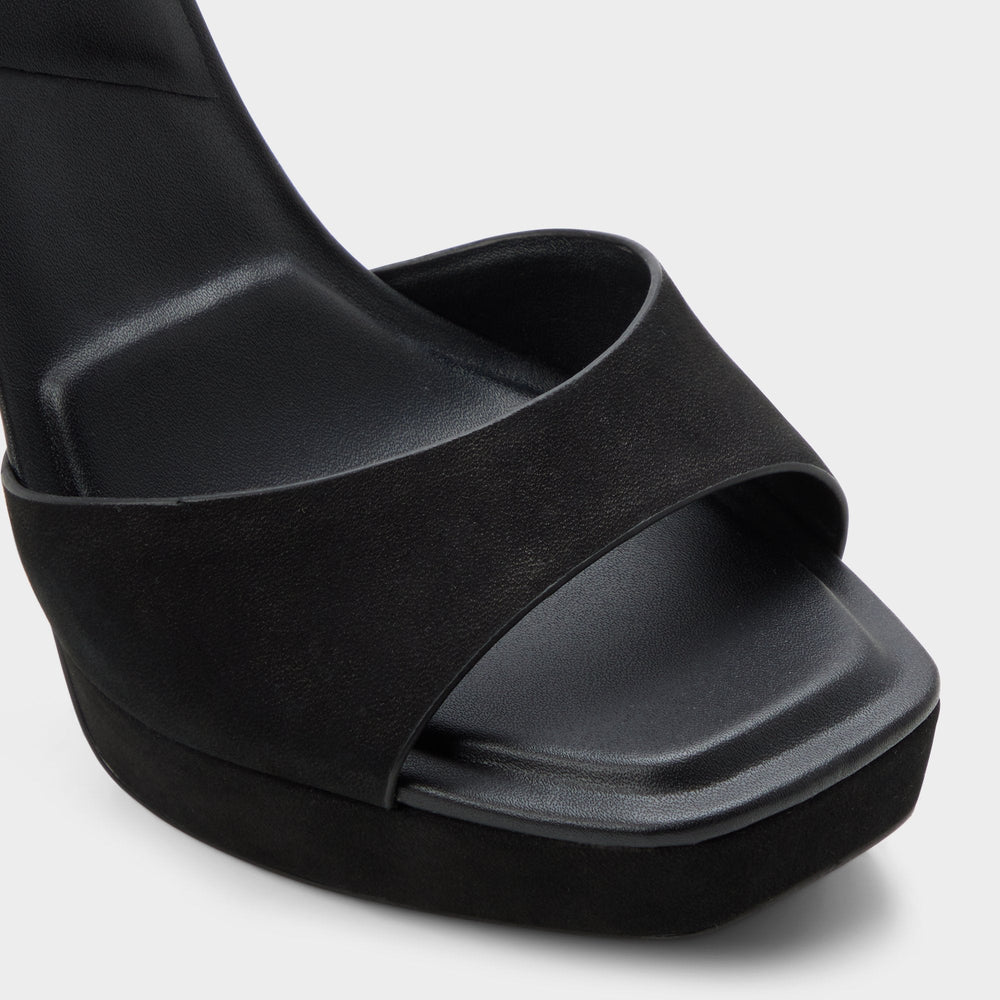 Medusa in Other Black 14266744 - Strappy heeled sandal, Platform