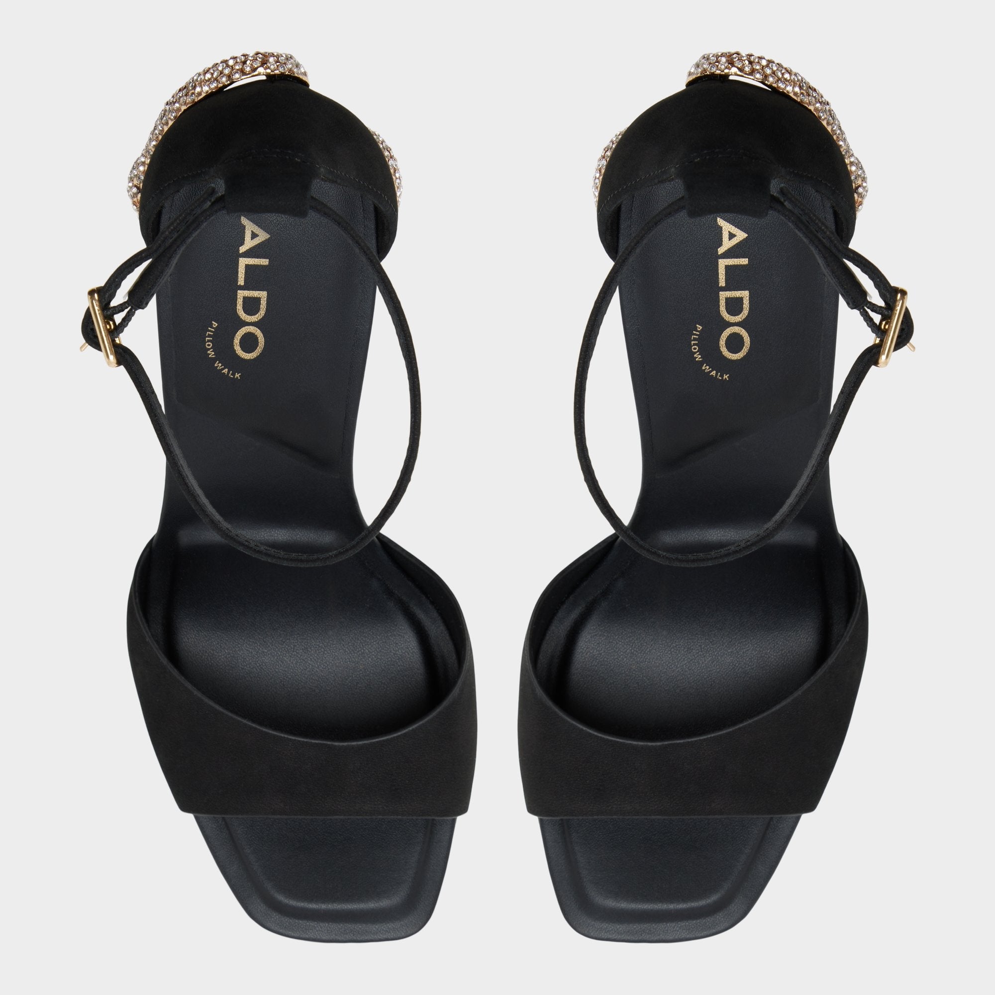 Medusa in Other Black 14266744 - Strappy heeled sandal, Platform