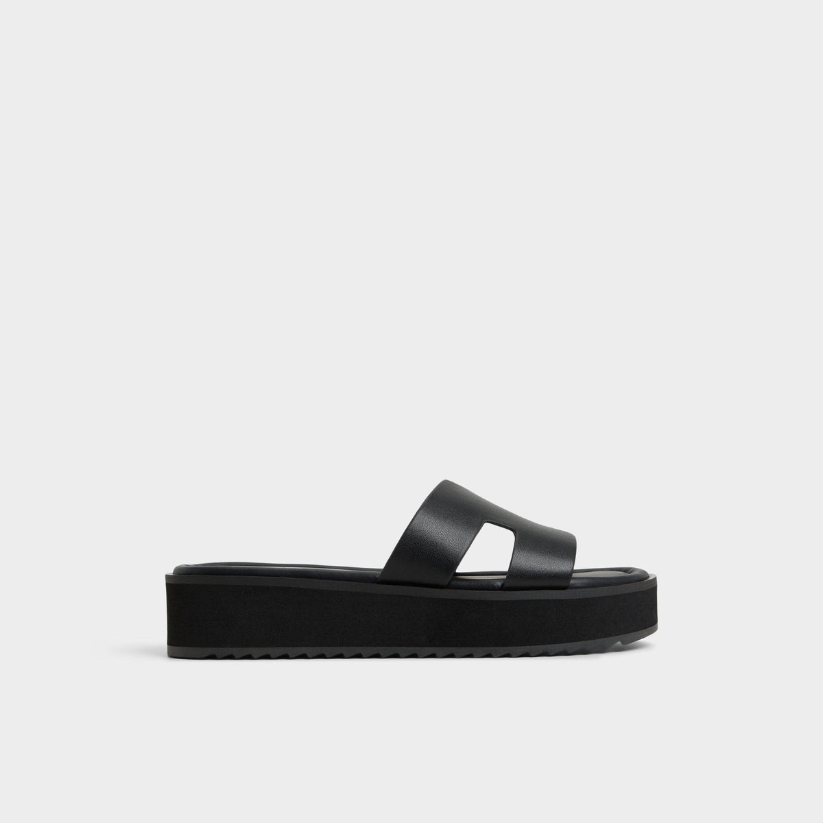 Anayelie in Black - Slide sandal, Platform