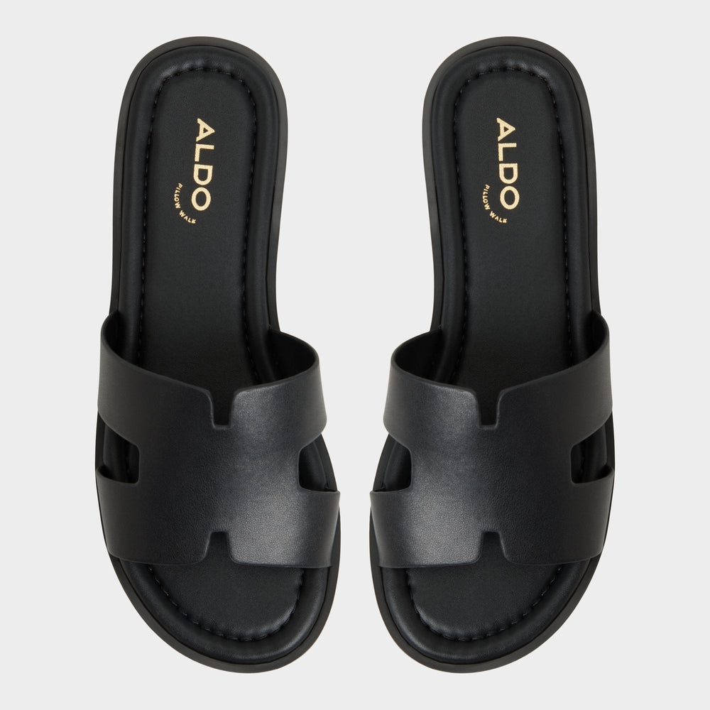 Anayelie in Black - Slide sandal, Platform