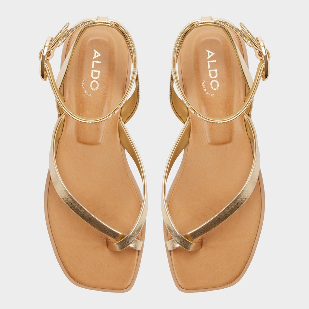 Daressi in Gold - Flat sandal
