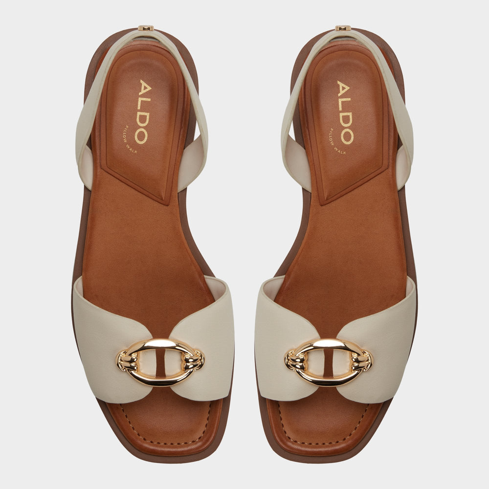 Calelian in Other White - Flat sandal