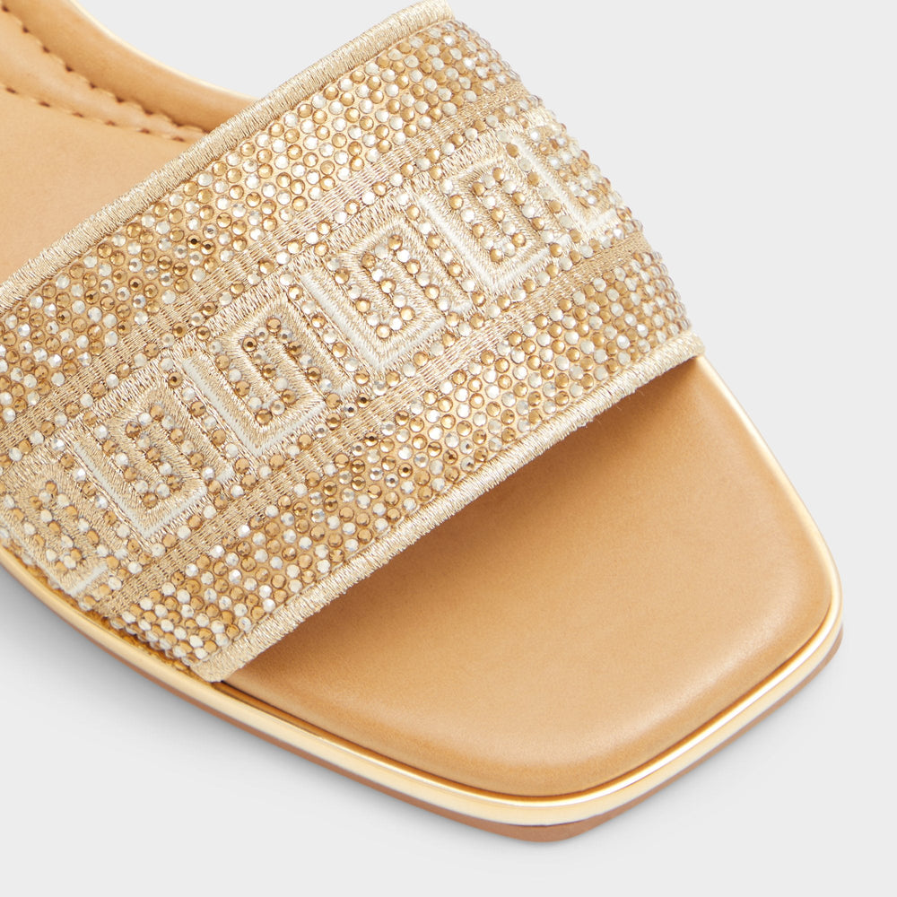 Oceania Gold Women's Flats - Slide sandal