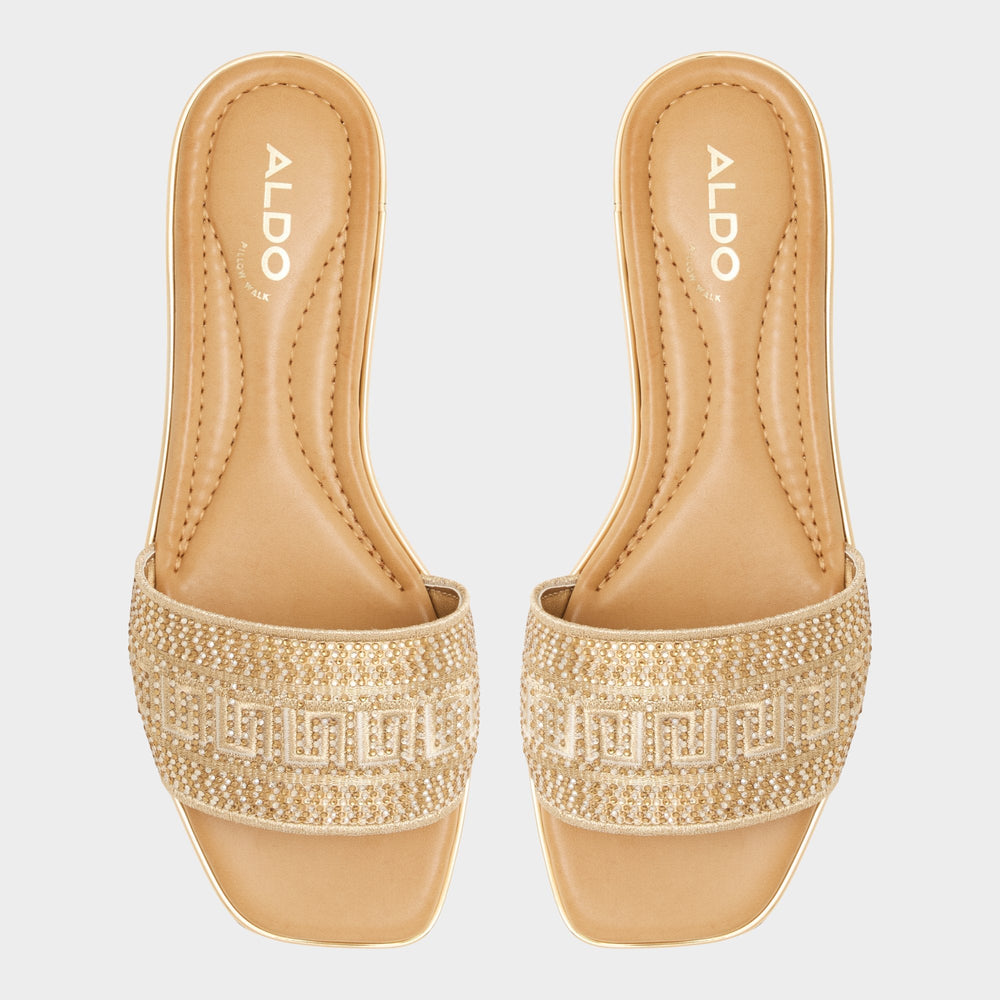 Oceania Gold Women's Flats - Slide sandal