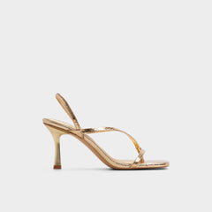 Riva in Gold 14213553 - Sling back heeled sandal, Stiletto heel