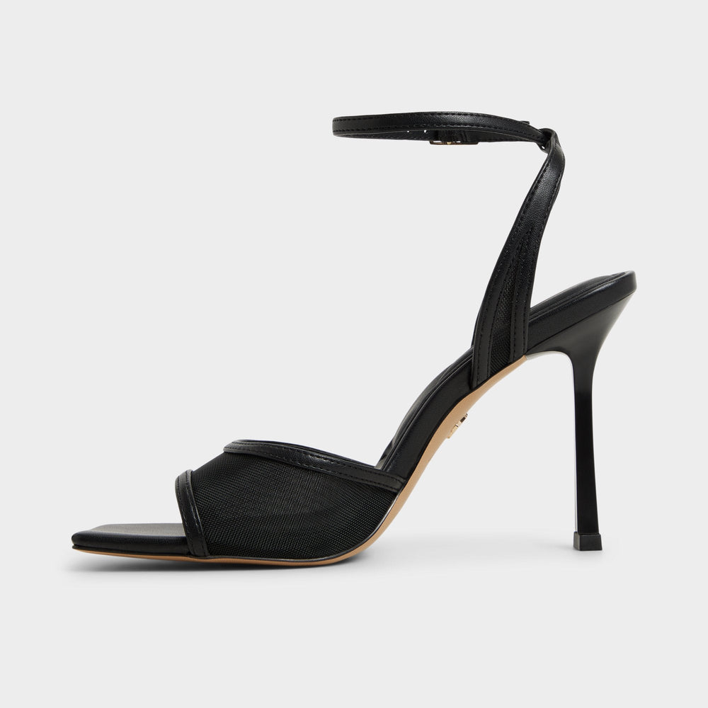Sharra in Black 14119591 - Strappy heeled sandal, Stiletto heel