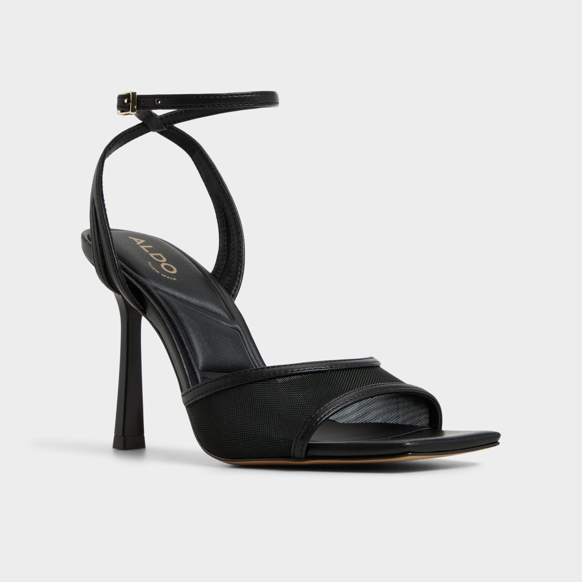 Sharra in Black 14119591 - Strappy heeled sandal, Stiletto heel