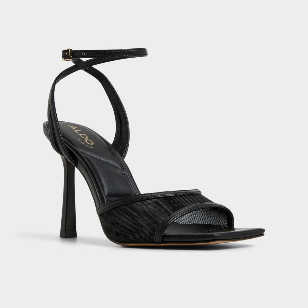 Sharra in Black 14119591 - Strappy heeled sandal, Stiletto heel