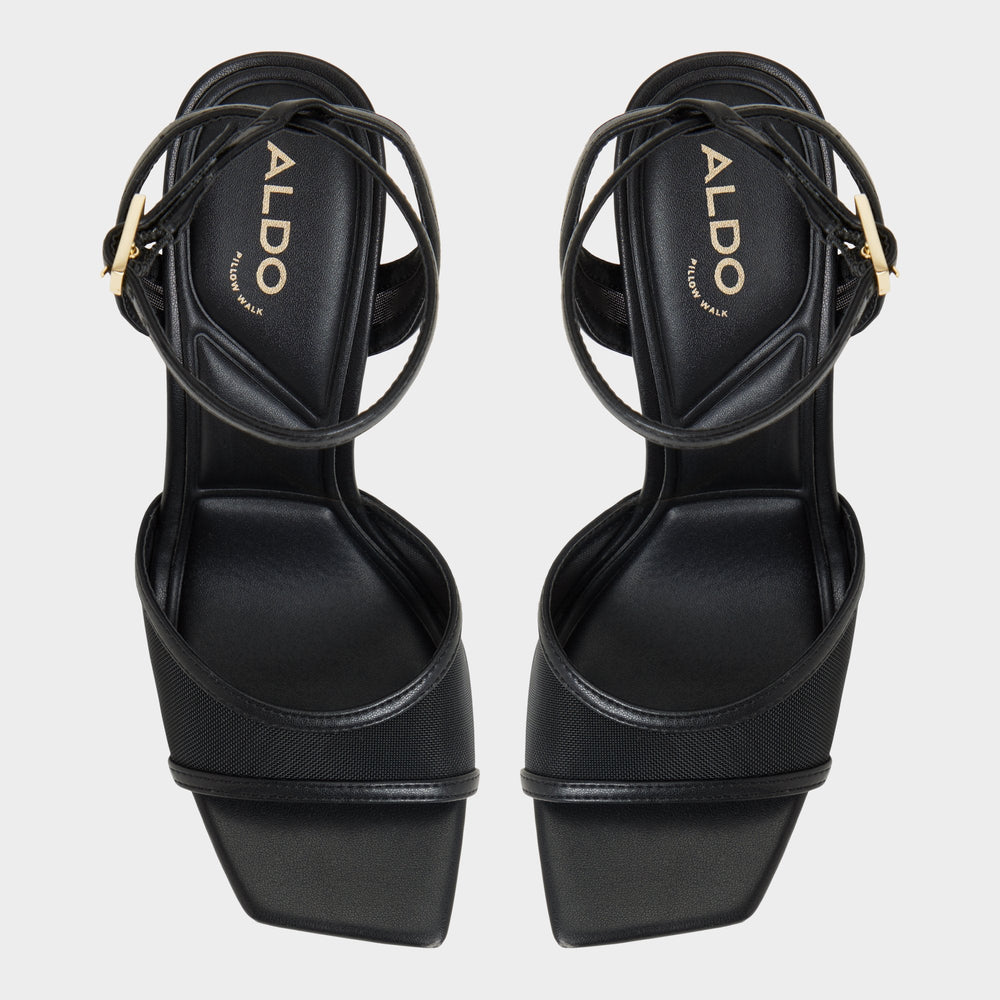 Sharra in Black 14119591 - Strappy heeled sandal, Stiletto heel