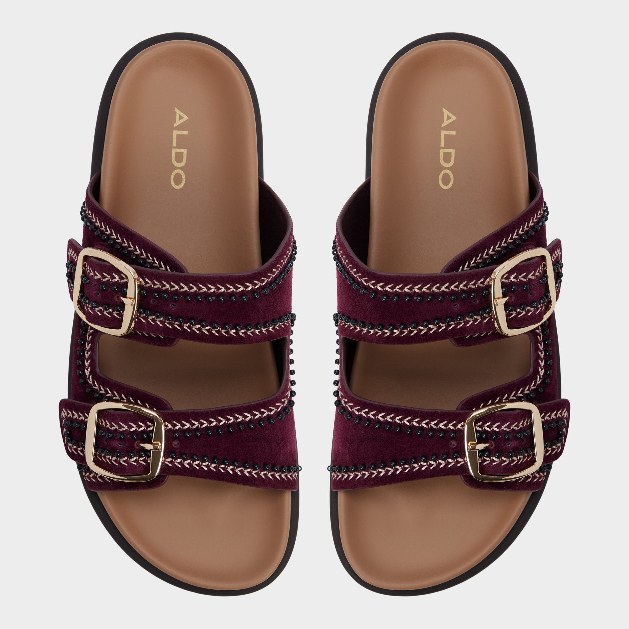 Bohochic in Bordo - Footbed sandal, Footbed sandal